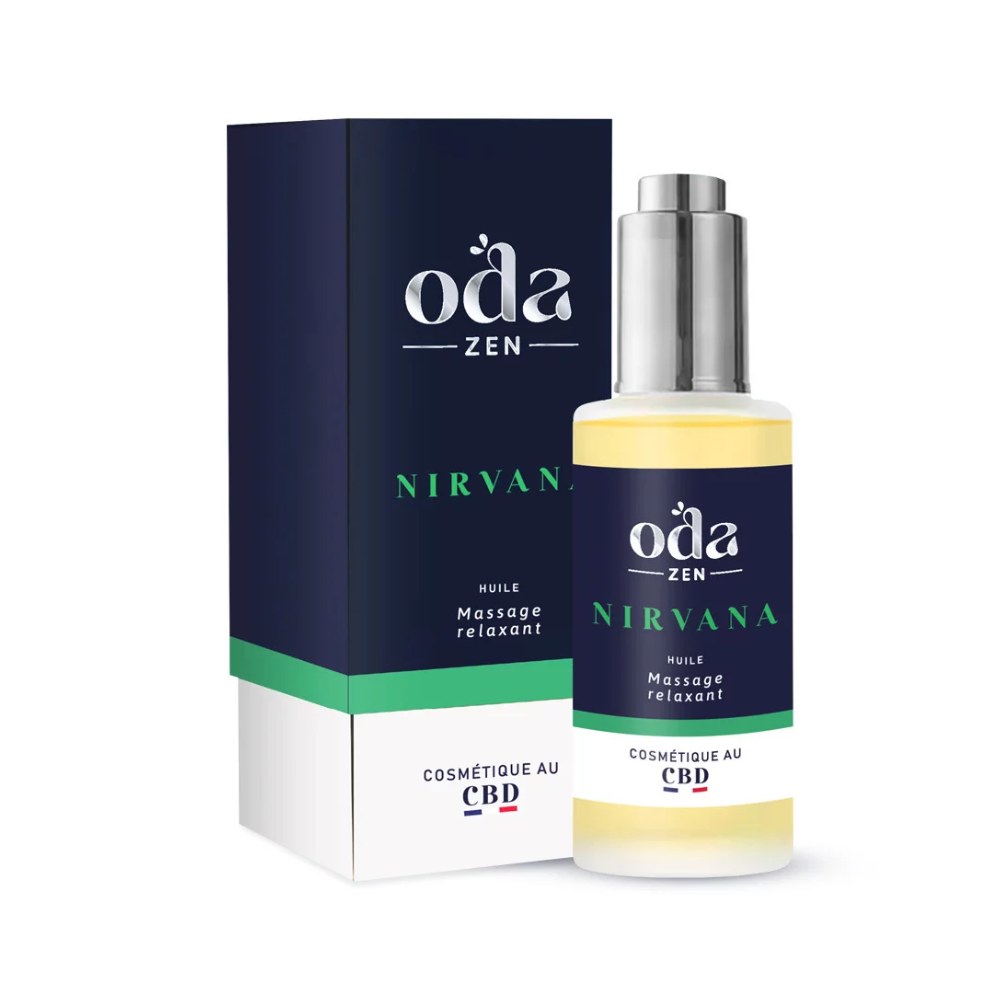 Huile de massage au CBD Nirvana (Odazen)