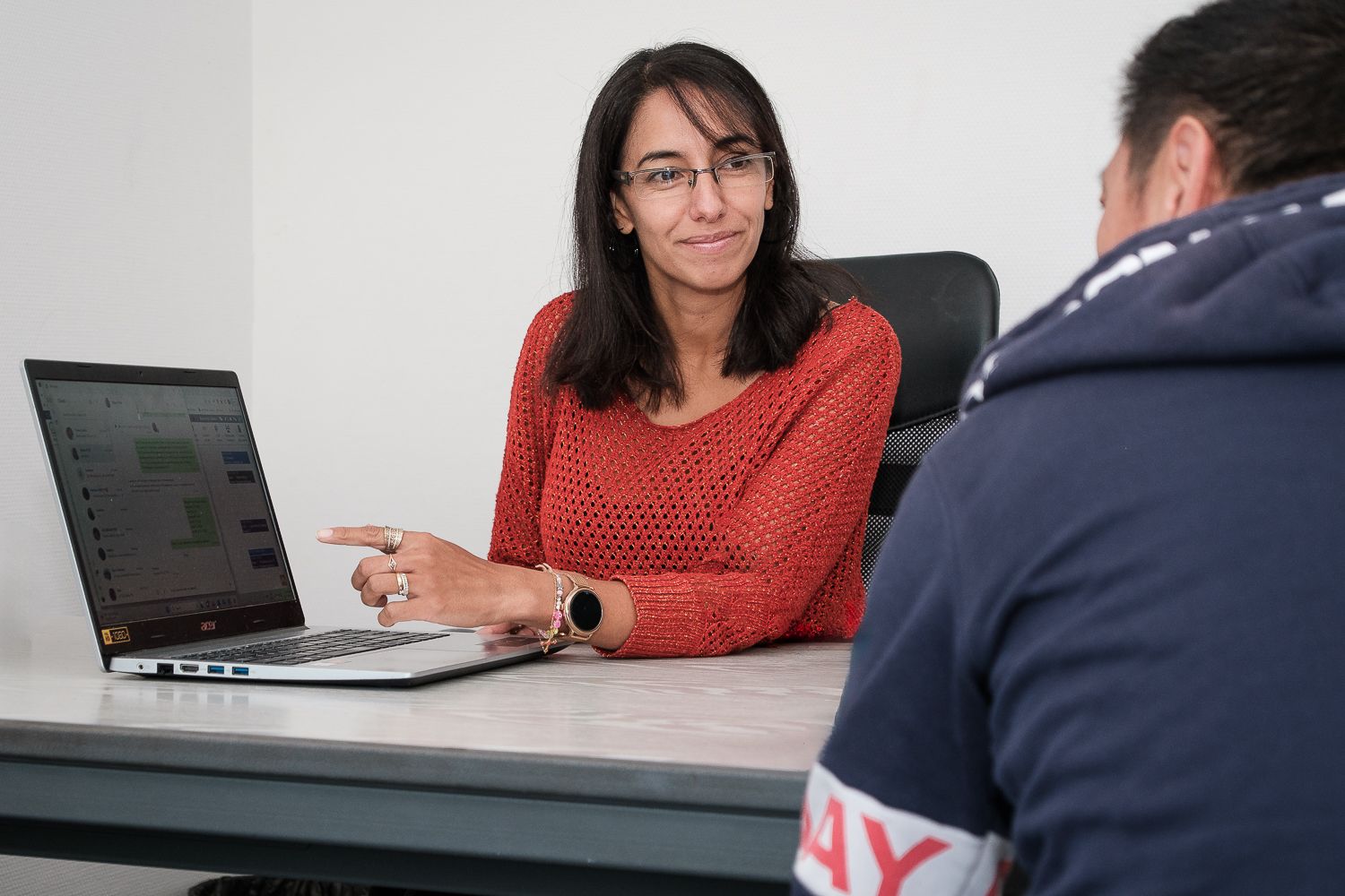 Carolina Lara en séance de coaching