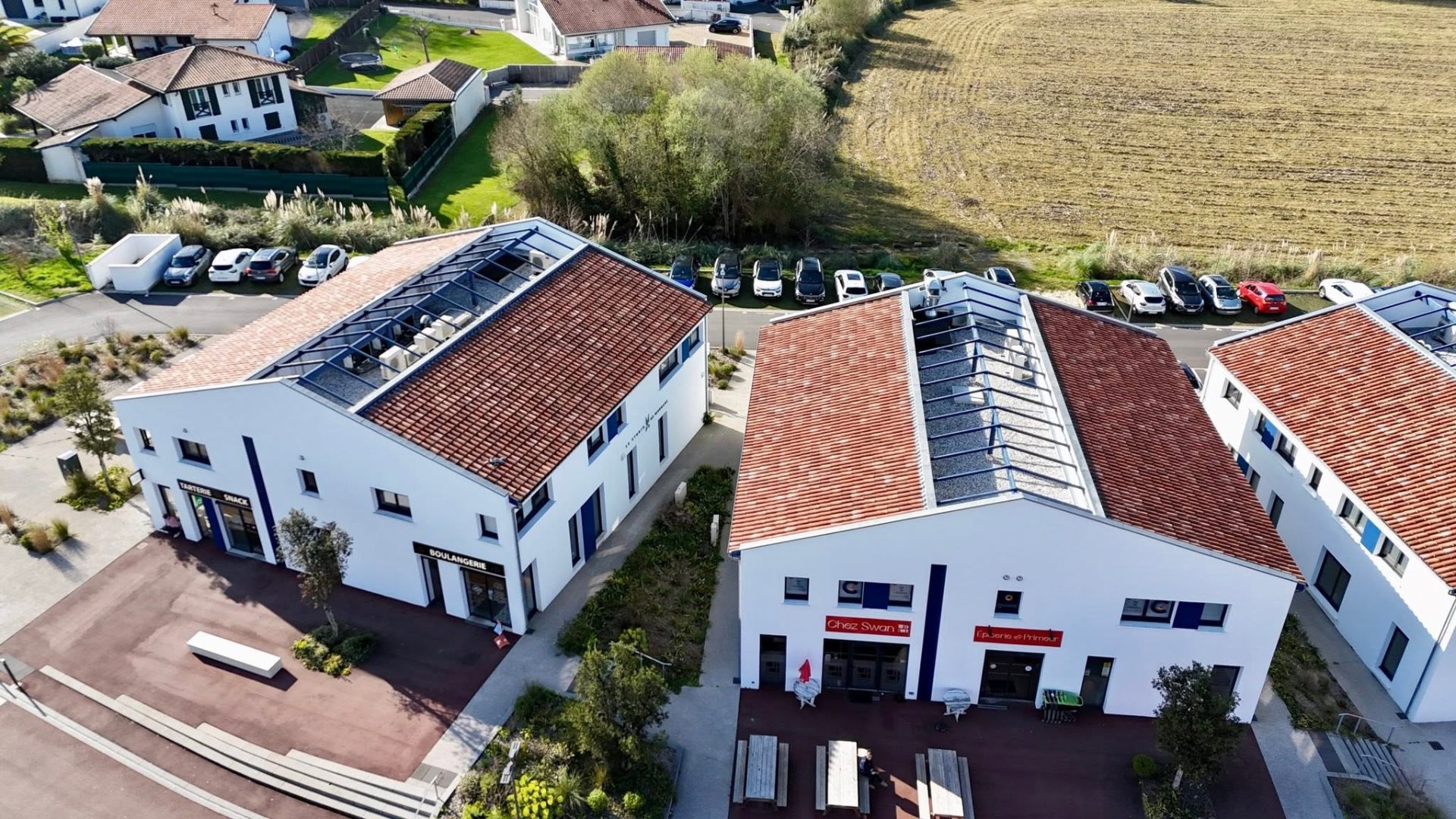 Résidences, vue aérienne