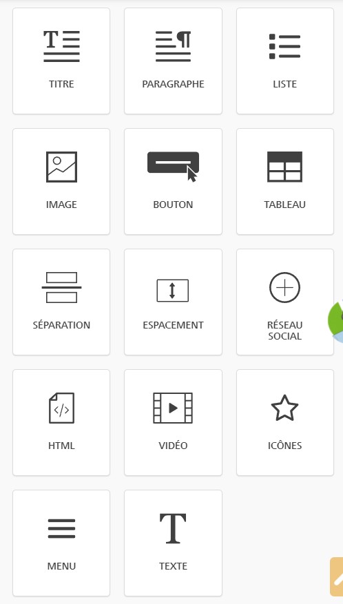 Interface de l’éditeur web premium dans Logicake