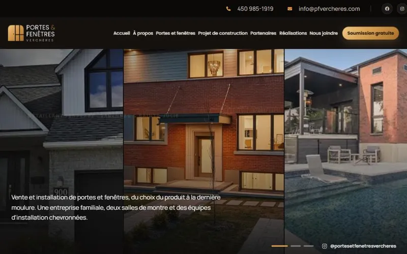 Site créé avec Logicake : Portes et Fenêtres Verchères