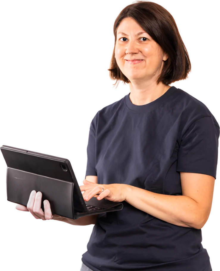 Nathalie, dirigeante de l'Entreprise Perry